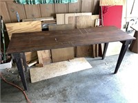 6ft Wood Table/Folding Legs