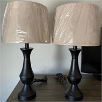 336 - PAIR OF MATCHING TABLE LAMPS W/ SHADES