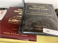 2 Binders of Gold Plated Trading Cards