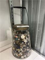Canister of Vintage Buttons