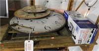 3 Contemporary Battery operated wall clocks,