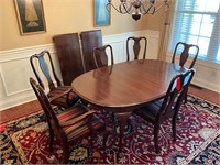 Ethan Allen Formal Dining Table/Chair Set