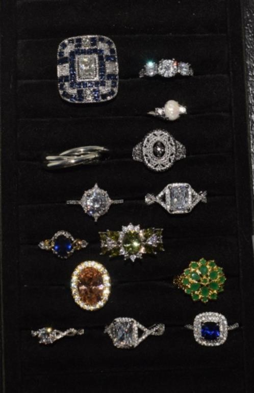 (14) Costume Jewelry Rings