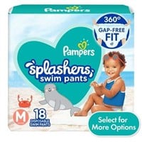 Pampers Splashers Swim Diapers  Size M  18 Ct