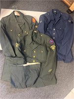Military jackets and pants