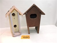 Two Vintage Birdhouses