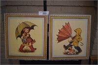Cork, Wall Plaques Little Boy and Girl beautiful