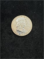 1957 D Benjamin Franklin Half Dollar