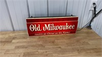 Old Milwaukee lighted Beer Sign-works