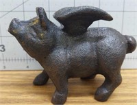 Cast iron flying pig