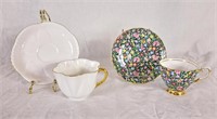 Chintz Tuscan Tea cup and saucer and Shelley Tea