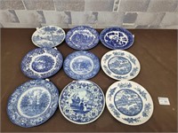 Blue plate mix collection Delf's Blauw, Liberty...
