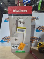 $100  Kwikset Prescott Nickel Entry Door Handleset