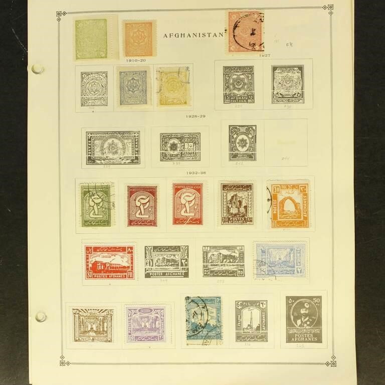 Afghanistan Stamps 1910-1940 Mint and Used on