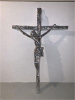 METAL RELIGIOUS CHRIST ON THE CROSS WALL CRUCIFIX