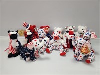 Beanie Babies: Lefty, Righty, Red, Red White and