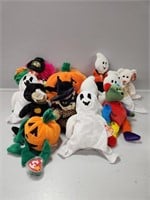 Beanie Babies:Halloween Bears, Ghost, Pumpkin