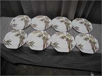 Eight Mikasa Bone China Plates