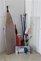 Vacuums/ Wire Shelves/ Ironing Board