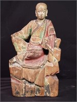 Antique Asian wood sculpture