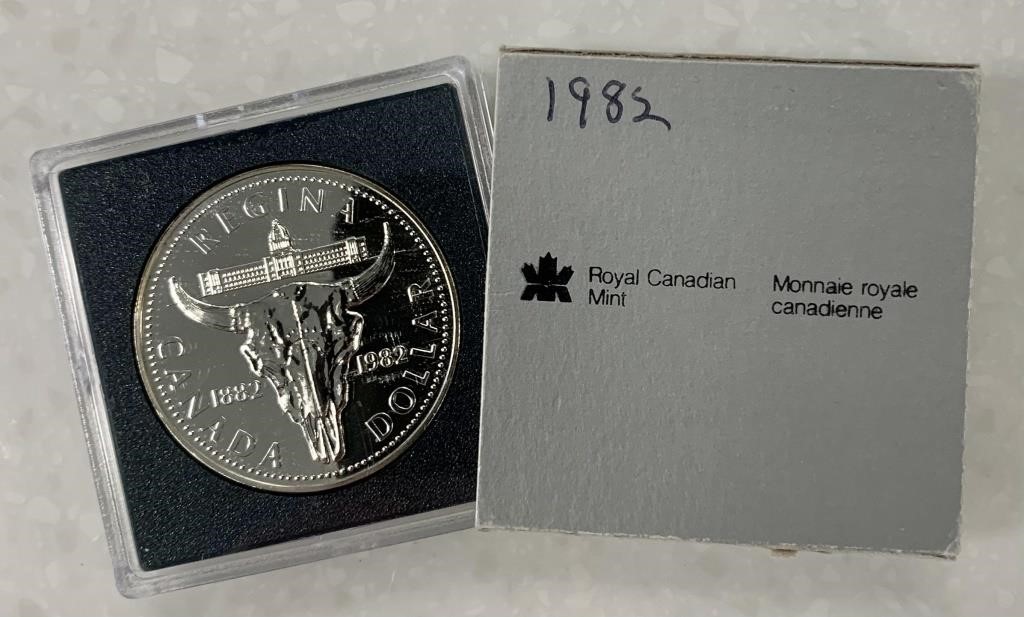 1982 Canada BU Silver Dollar