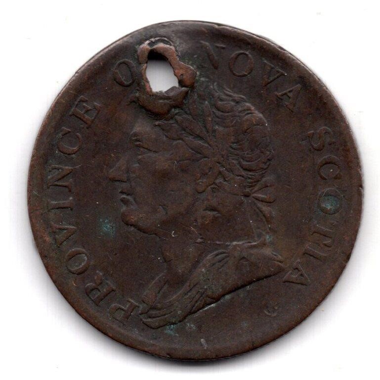 1832 Nova Scotia Half Penny Token