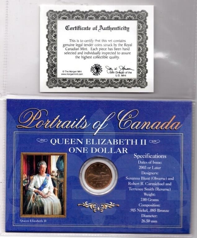 Portraits of Canada QEII Dollar