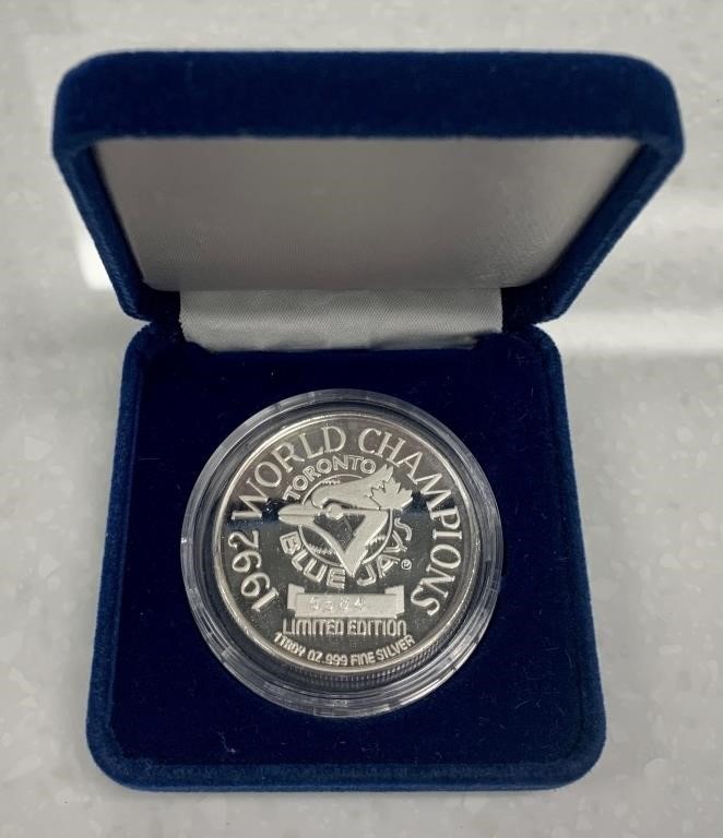 1992 Toronto Blue Jays 1 Ounce Silver