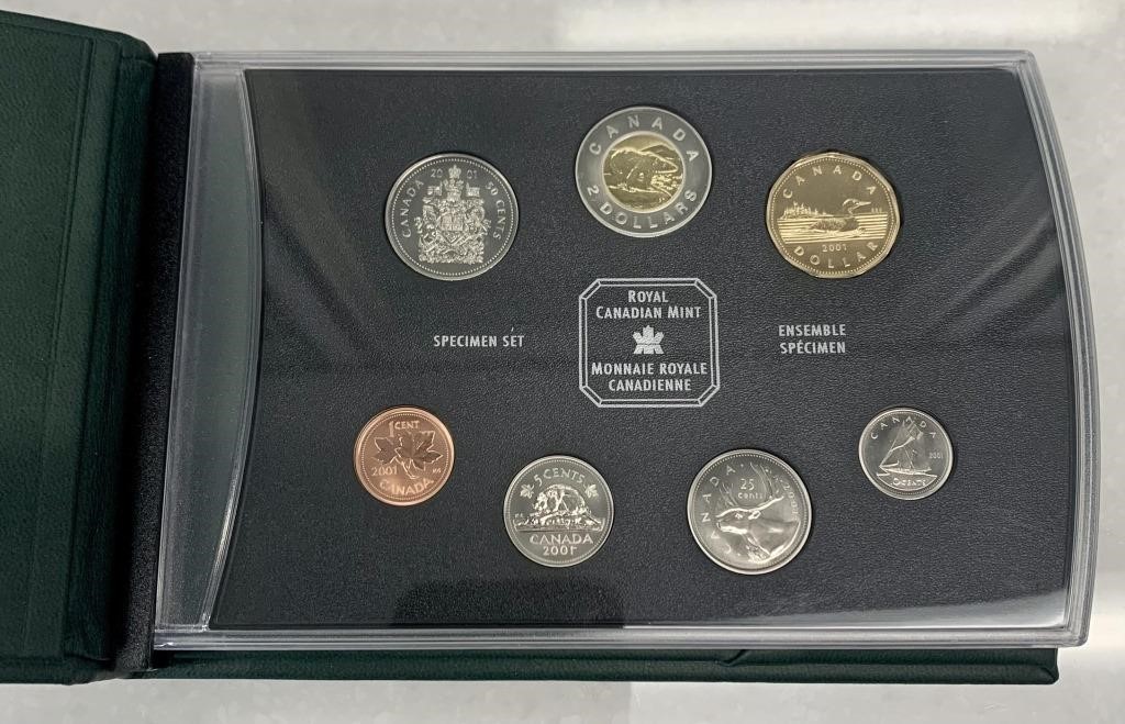 2001 Canada Specimen Coin Set