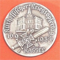 1934 NSKOV Kriegsopfertag Kassel Tinnie