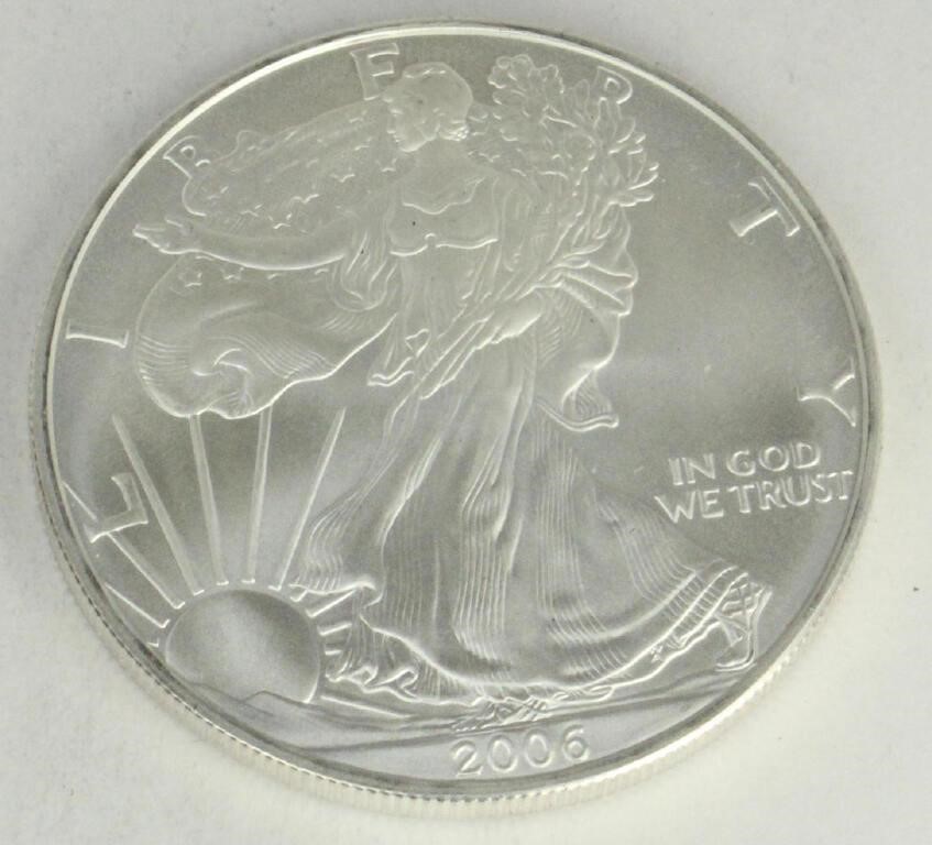 2006 1 OZ AMERICAN EAGLE SILVER DOLLAR