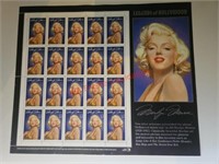 Marilyn Monroe Stamp Sheet  (Connex1)