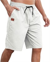 (N) Tilenko Men's Casual Cargo Shorts Drawstring E