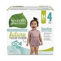 SEVENTH GENERATION Baby Diapers – Size 4- 64CT