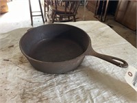 Deep sided Wagner cast iron pan