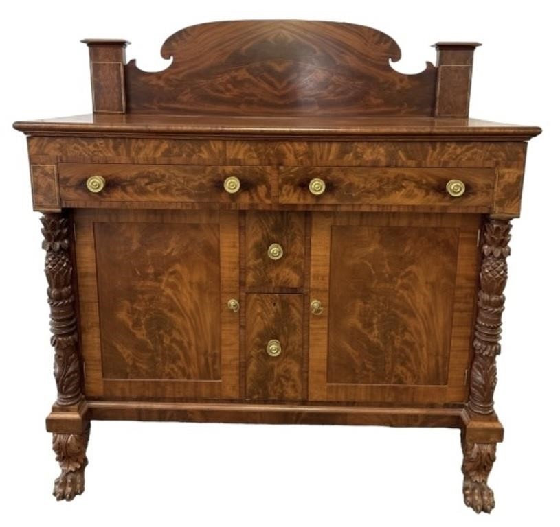 Spectacular Carved Empire Sideboard