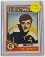 1974-75 OPC Phil Esposito Card