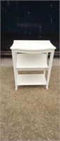 Modern fiberboard side table with storage