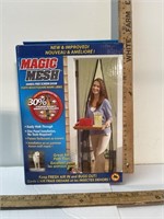 Magic Mesh hands free screen door- see pictures