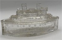Remember the Maine Glass Candy Dish