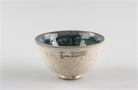 Chinese Jun Style Blue Flambe Glaze Porcelain Bowl
