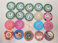 19 Reno Nevada Casino Chips