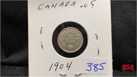 1904 Canadian small nickel