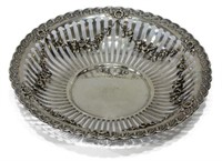 WHITING MFG COMPANY STERLING SILVER FLORAL BOWL