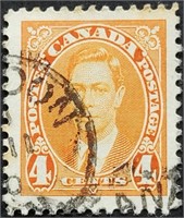 Canada 1937 George VI 4 Cents Stamp #234
