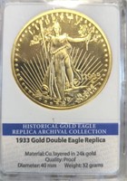 1933 gold double eagle replica