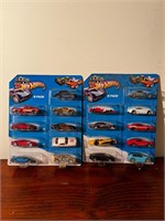 2- 9 pack hot wheels packages