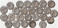 15 Silver Mercury Dimes, Dates/Mint Marks Visible