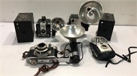 6 Vintage Kodak Cameras Q7A