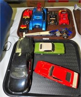 Two Tray Lots Assorted Diecast Toy Cars and truck